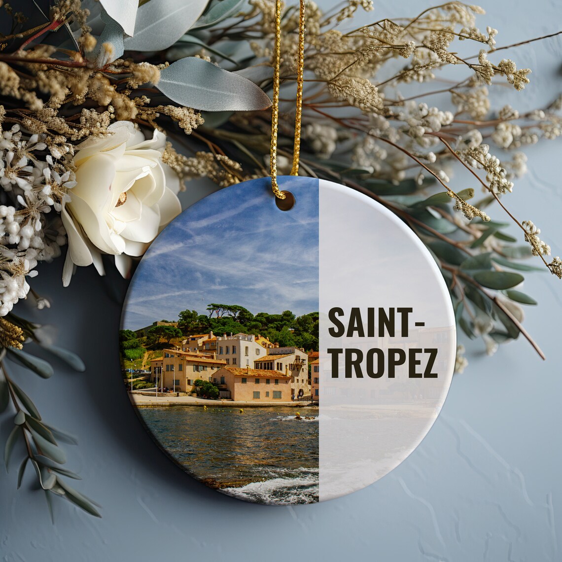 Saint-Tropez Harbor Old Town Waterfront French Riviera Travel Art Print