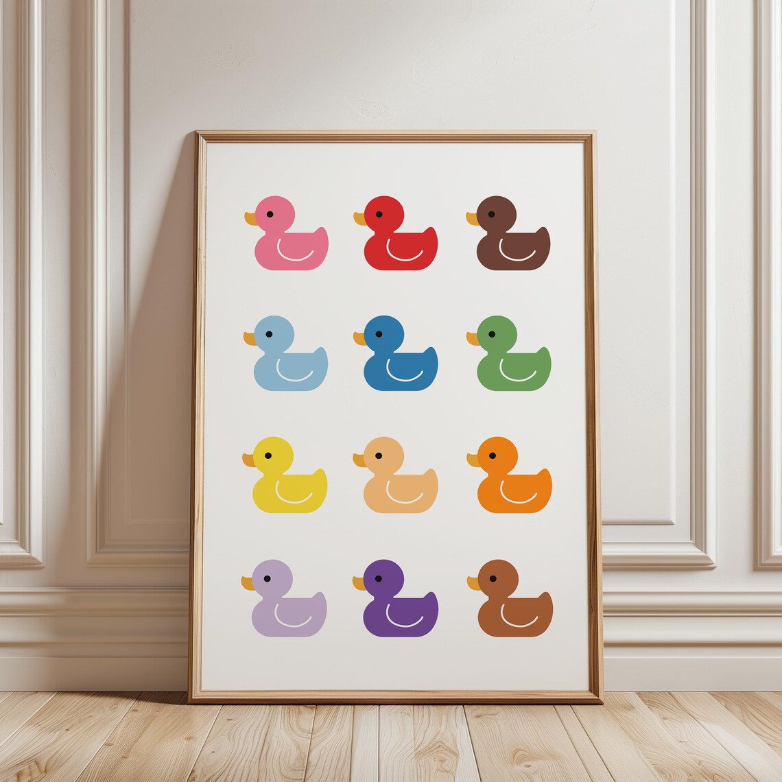 Rubber Ducks Bathroom Art Print, Nursery Decor