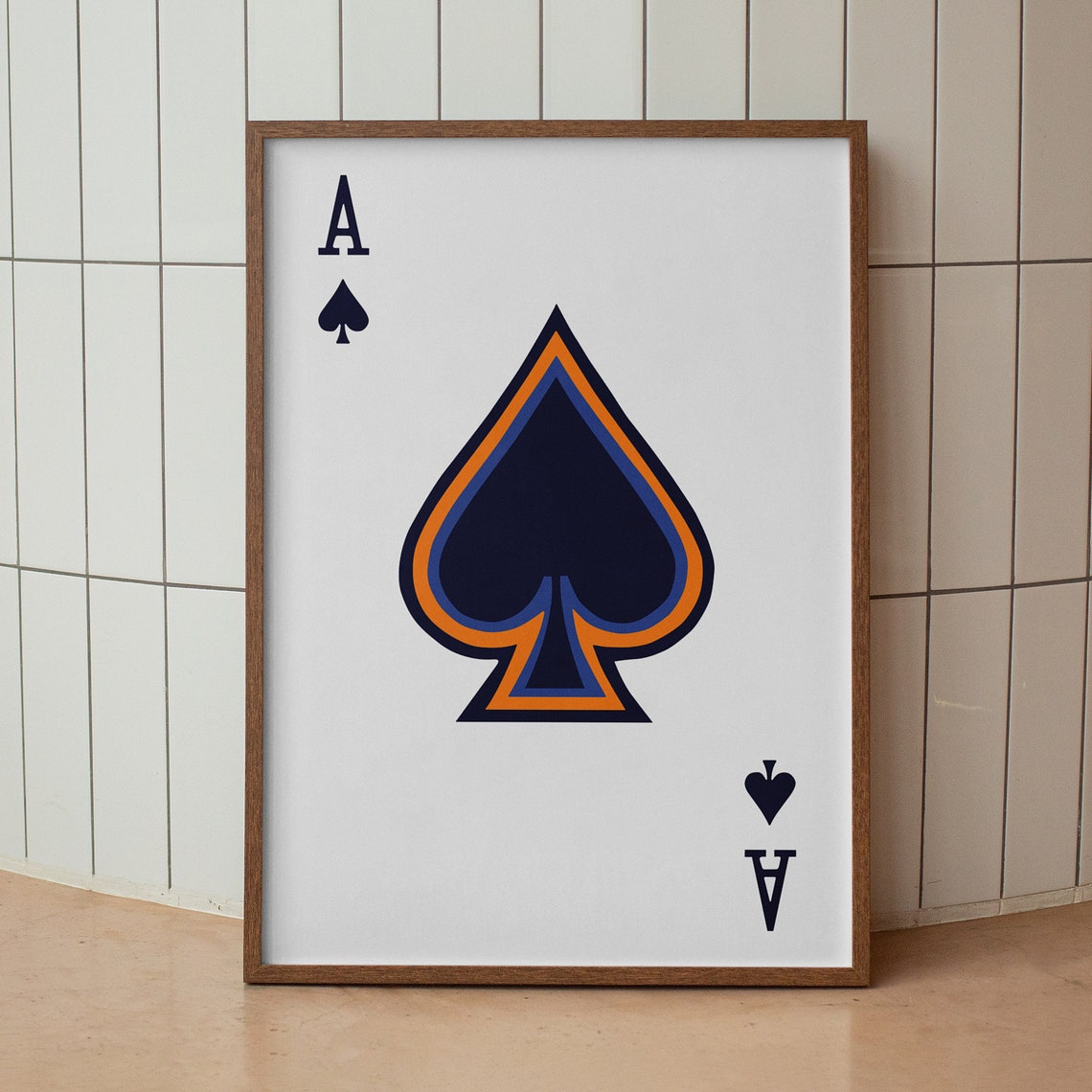 Ace Of Spades, Trendy Gaming Room Art Print