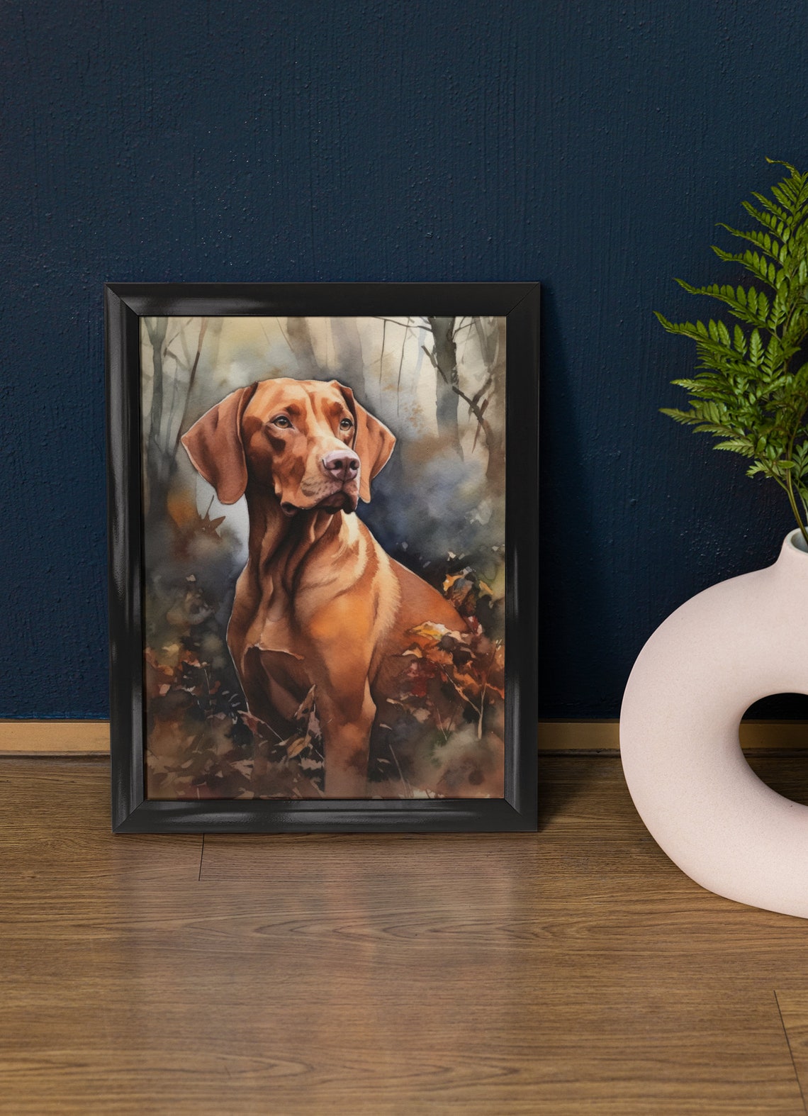 Vizsla Dog Art Print Dog Wall Art Animal Art Print Animal Art Poster Dog Lover Gift Colorful Animal Wall Art Cool Dog Art