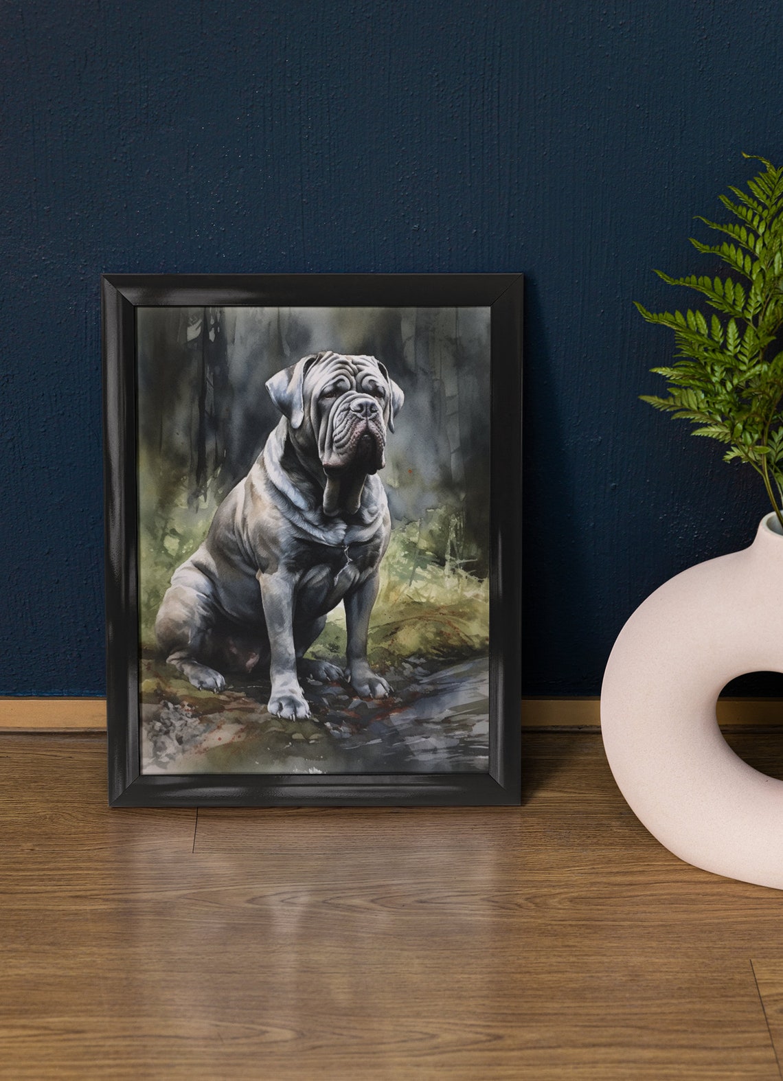 Neapolitan Mastiff Dog Art Print Dog Wall Art Animal Art Print Animal Art Poster Dog Lover Gift Colorful Animal Wall Art Cool Dog Art