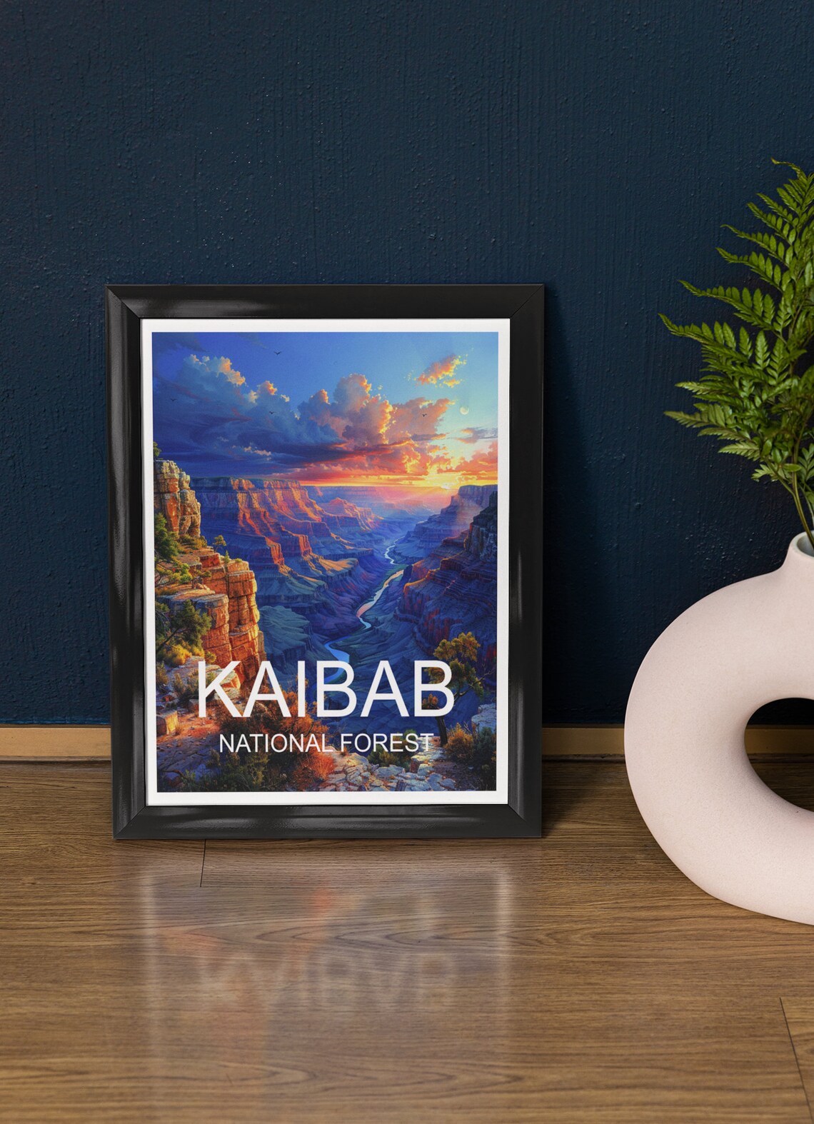 Kaibab National Forest Grand Canyon Sunset Over Colorado River Poster