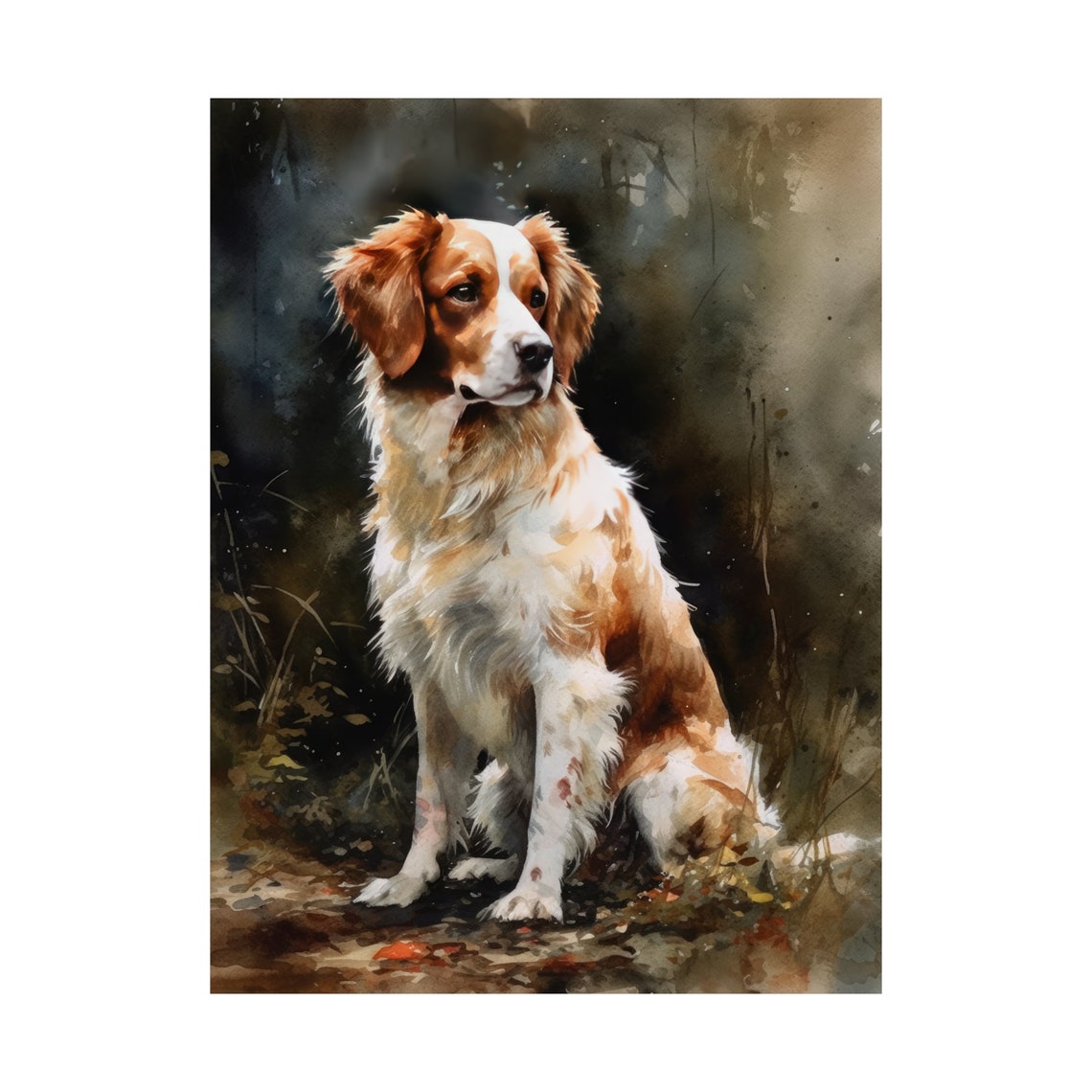 Nederlandse Kooikerhondje Dog Art Print Dog Wall Art Animal Art Print Animal Art Poster Dog Lover Gift Colorful Animal Wall Art - Image 4