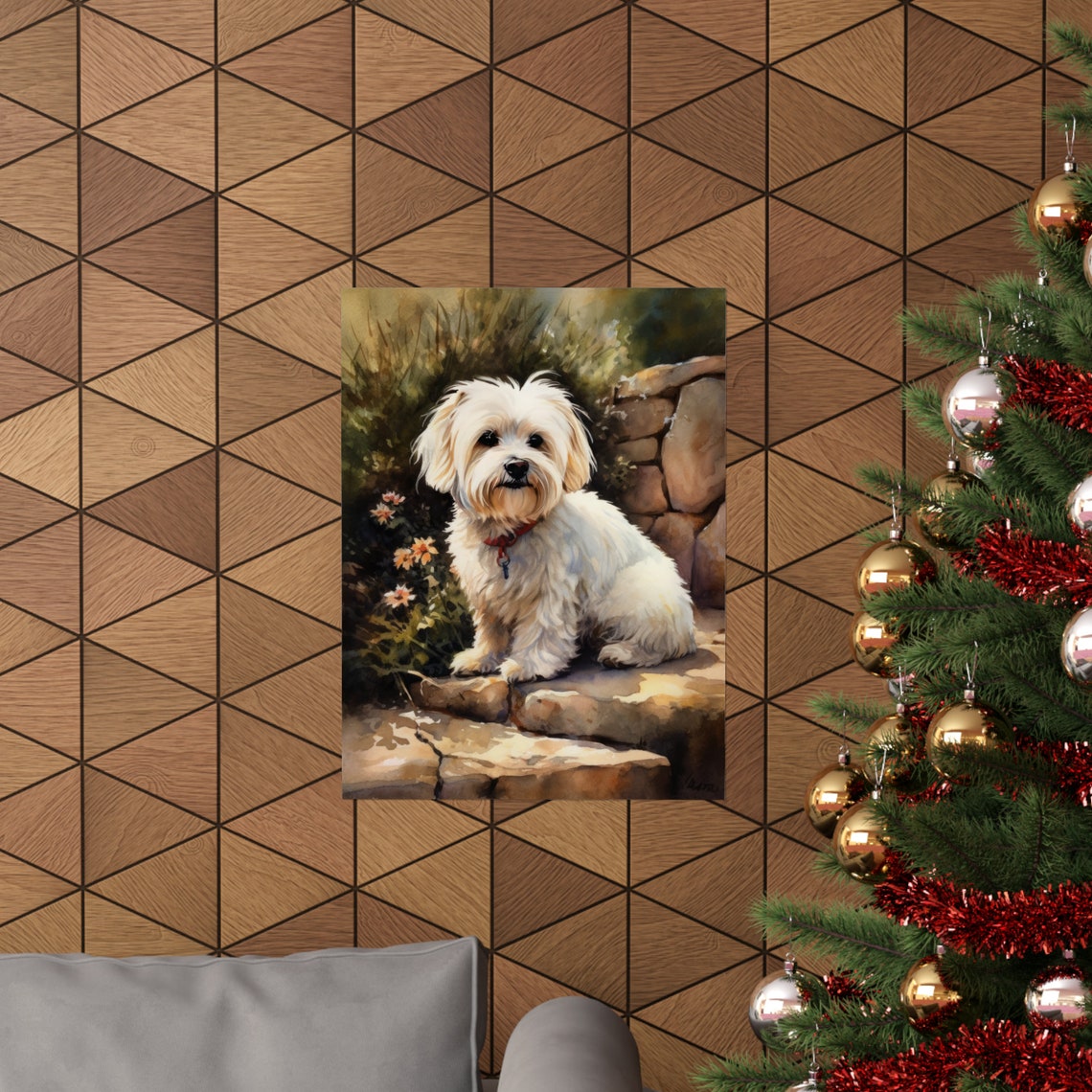 Coton De Tulear Dog Art Print Dog Wall Art Animal Art Print Animal Art Poster Dog Lover Gift Colorful Animal Wall Art Cool Dog Art - Image 3