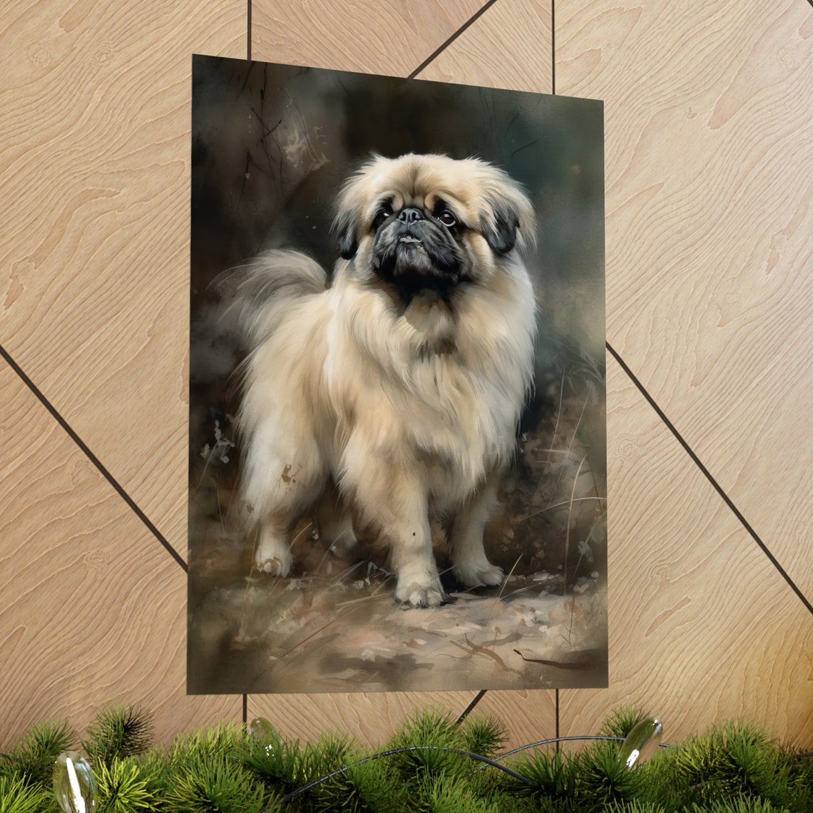Pekingese Dog Art Print Dog Wall Art Animal Art Print Animal Art Poster Dog Lover Gift Colorful Animal Wall Art Cool Dog Art - Image 2