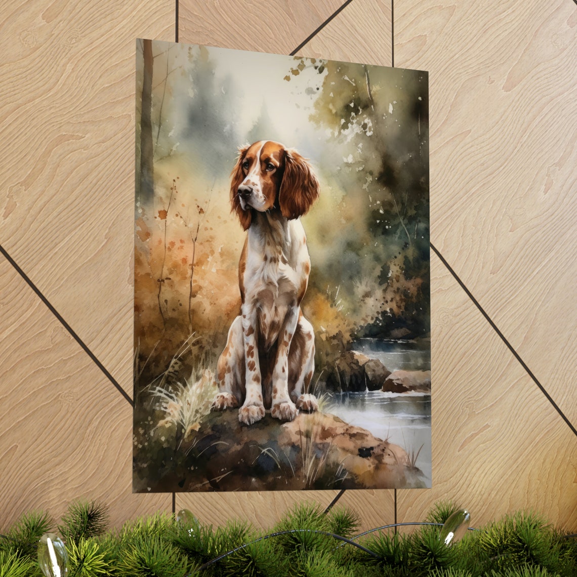 Welsh Springer Spaniel Dog Art Print Dog Wall Art Animal Art Print Animal Art Poster Dog Lover Gift Colorful Animal Wall Art Cool Dog - Image 2