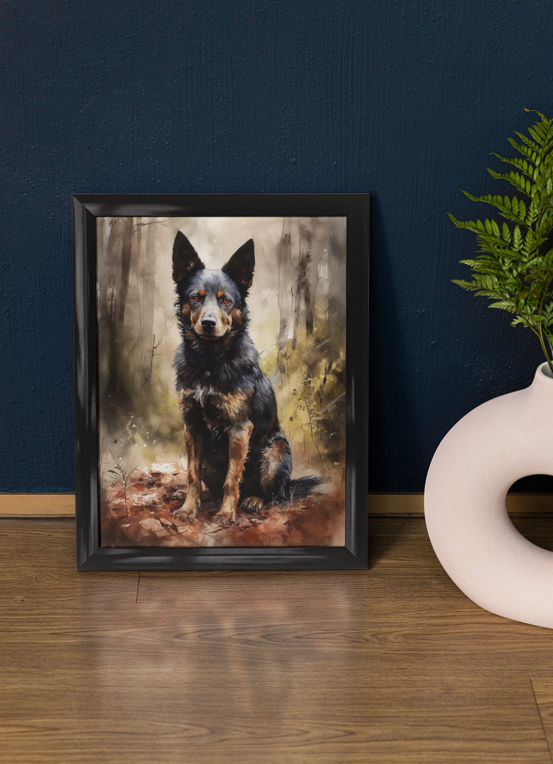Mudi Dog Art Print Dog Wall Art Animal Art Print Animal Art Poster Dog Lover Gift Colorful Animal Wall Art Cool Dog Art