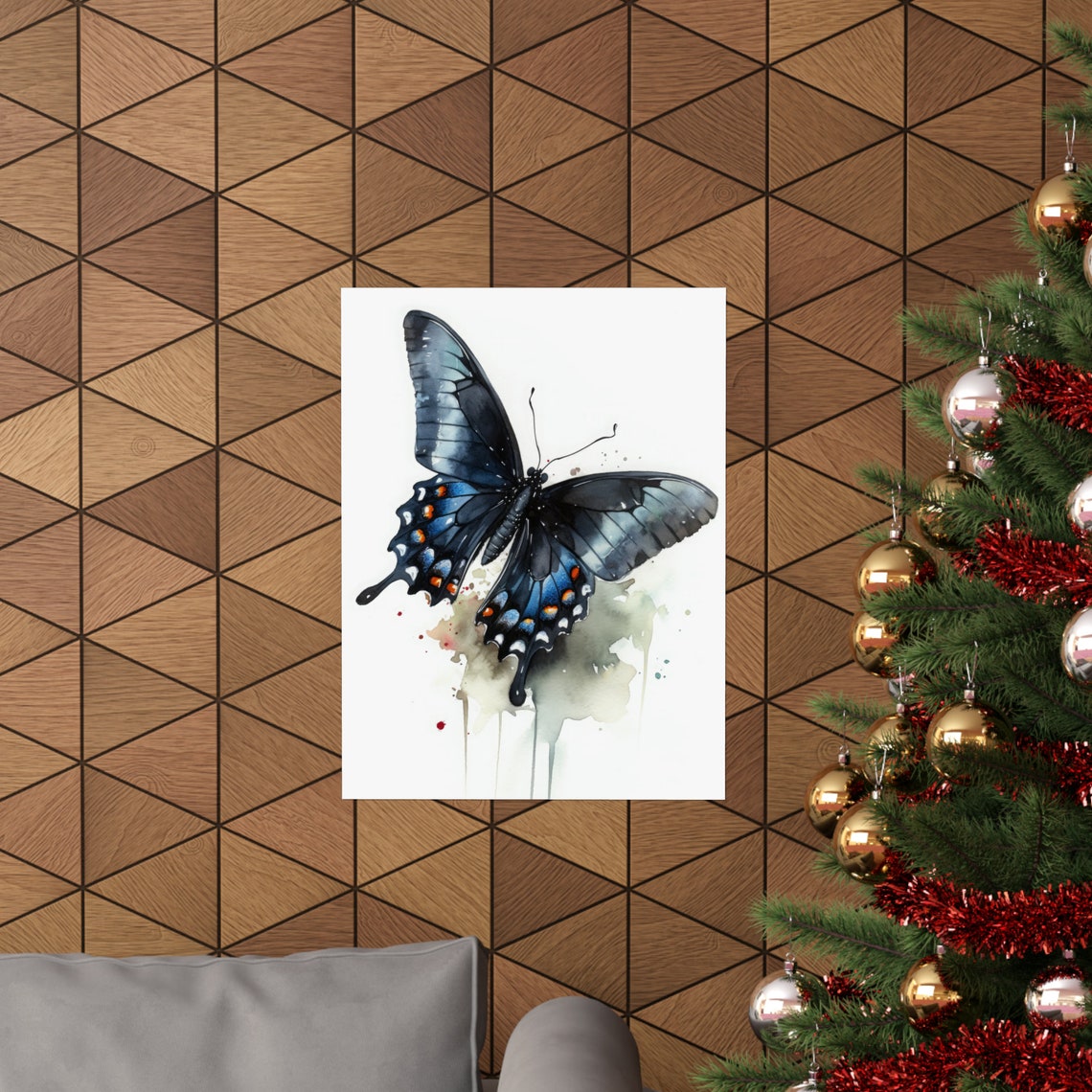 Swallowtail Butterfly Art Print Butterfly Home Dcor Watercolor Butterfly Painting Insect Wall Art Nature Lover Butterflies Artwork - Image 3