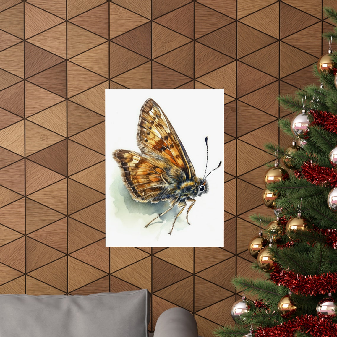 Skipper Butterfly Art Print Butterfly Home Dcor Watercolor Butterfly Painting Insect Wall Art Nature Lover Butterflies Artwork - Image 3