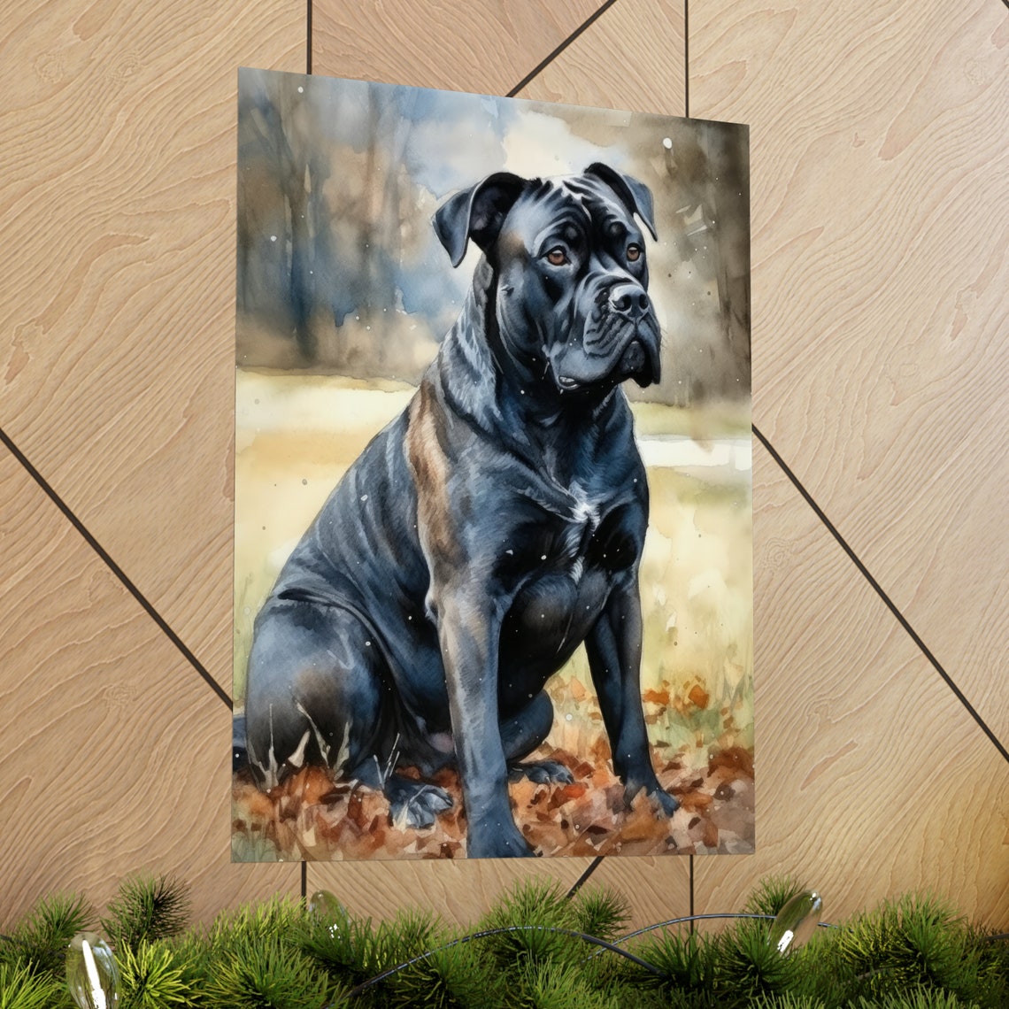 Cane Corso Dog Art Print Dog Wall Art Animal Art Print Animal Art Poster Dog Lover Gift Colorful Animal Wall Art Cool Dog Art - Image 2