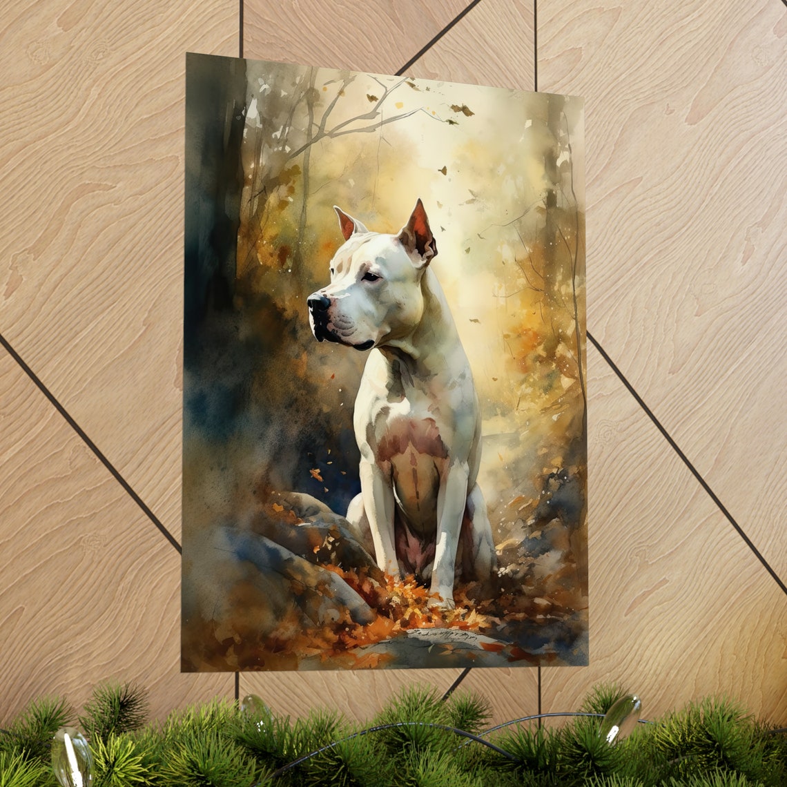 Dogo Argentino Dog Art Print Dog Wall Art Animal Art Print Animal Art Poster Dog Lover Gift Colorful Animal Wall Art Cool Dog Art - Image 2