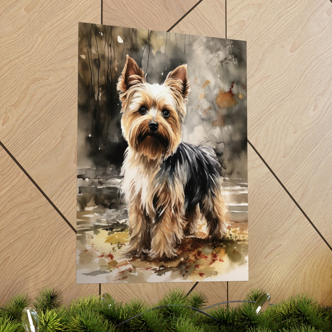 Biewer Terrier Dog Art Print Dog Wall Art Animal Art Print Animal Art Poster Dog Lover Gift Colorful Animal Wall Art Cool Dog Art - Image 2