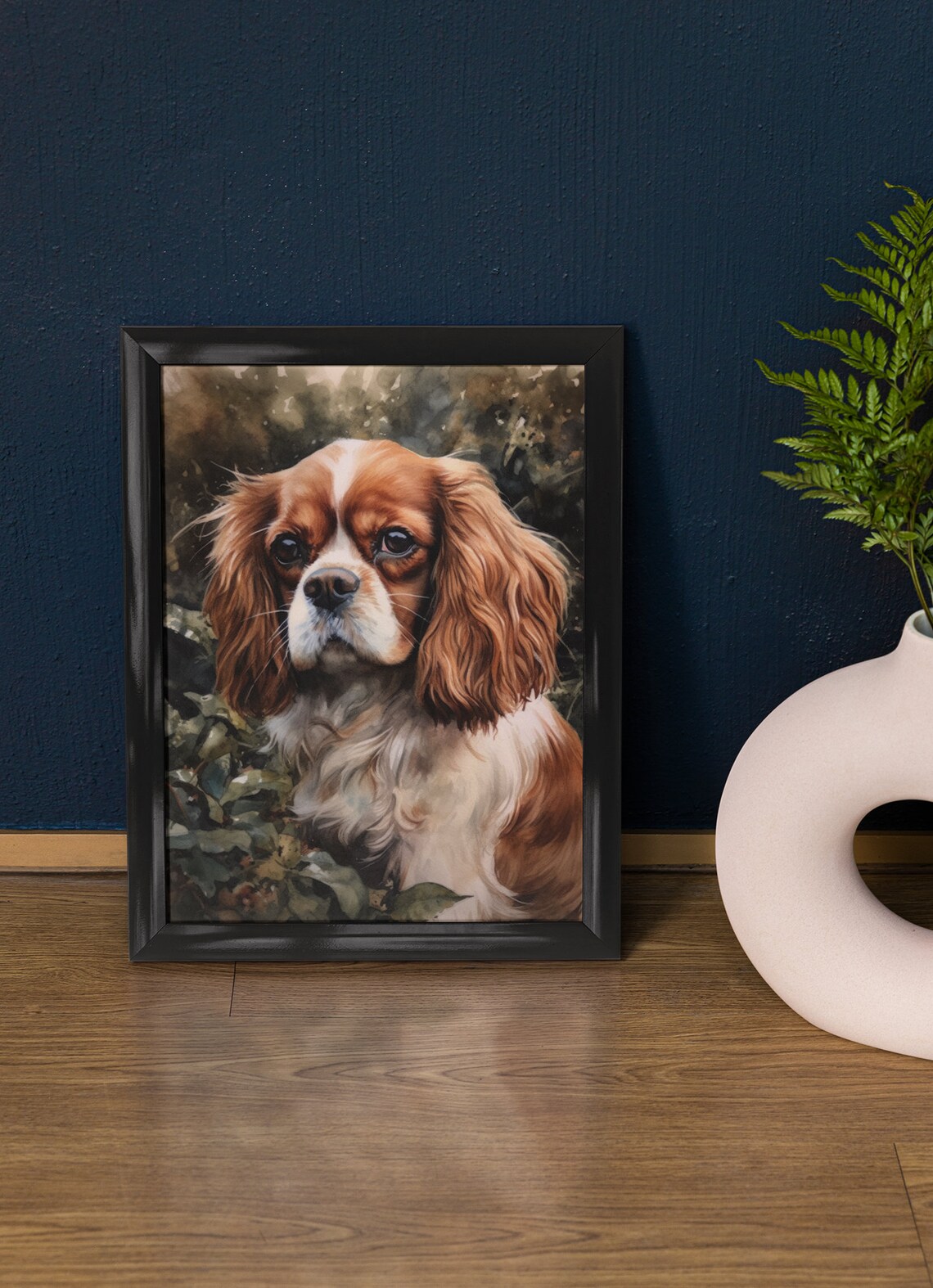 Cavalier King Charles Spaniel Dog Art Print Dog Wall Art Animal Art Print Animal Art Poster Dog Lover Gift Colorful Animal Wall Art