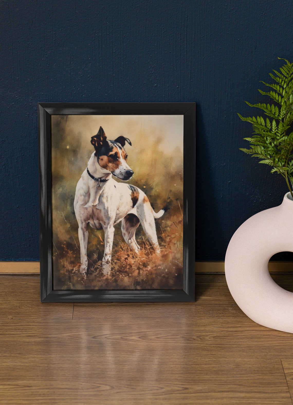 Smooth Fox Terrier Dog Art Print Dog Wall Art Animal Art Print Animal Art Poster Dog Lover Gift Colorful Animal Wall Art Cool Dog Art