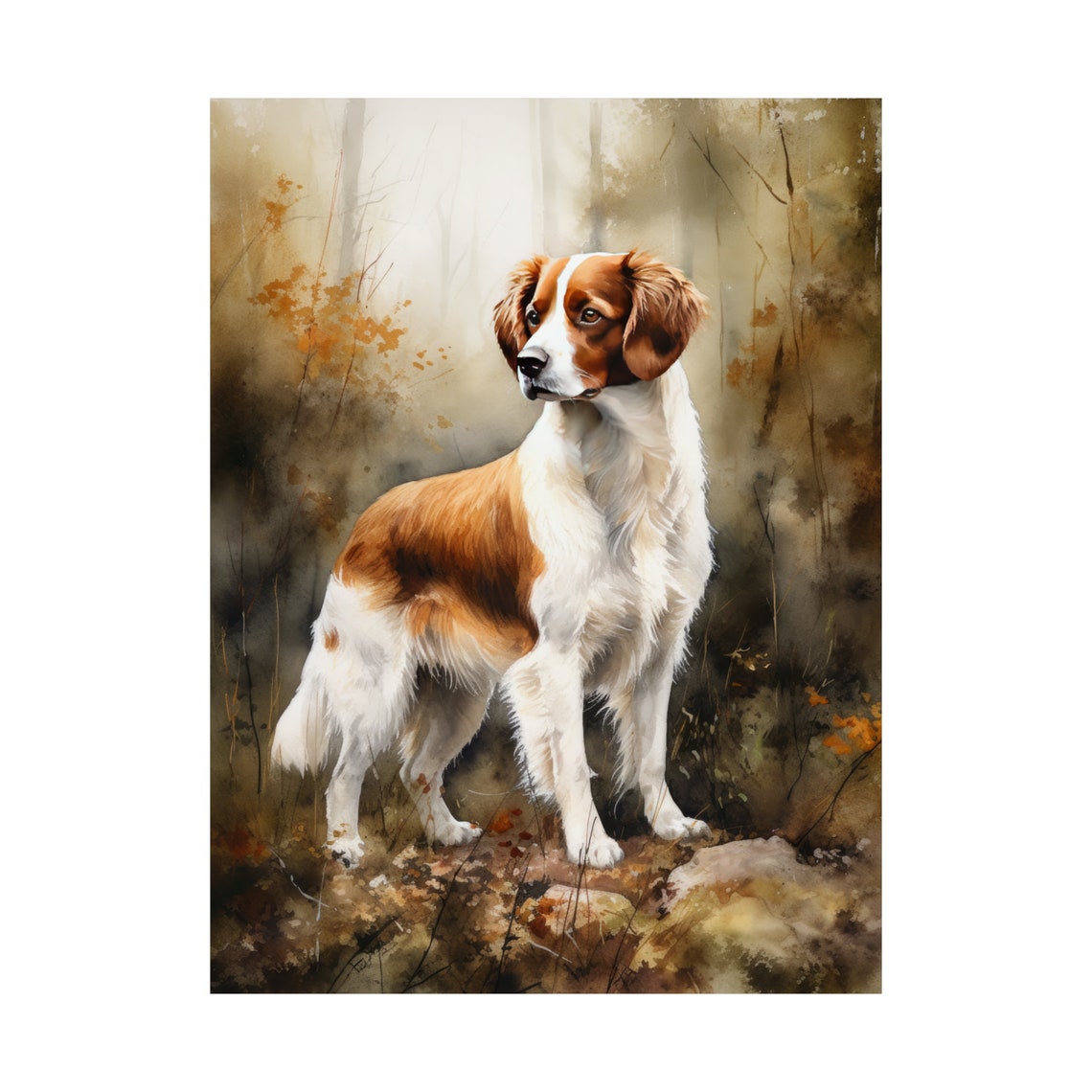 Nederlandse Kooikerhondje Dog Art Print Dog Wall Art Animal Art Print Animal Art Poster Dog Lover Gift Colorful Animal Wall Art - Image 4