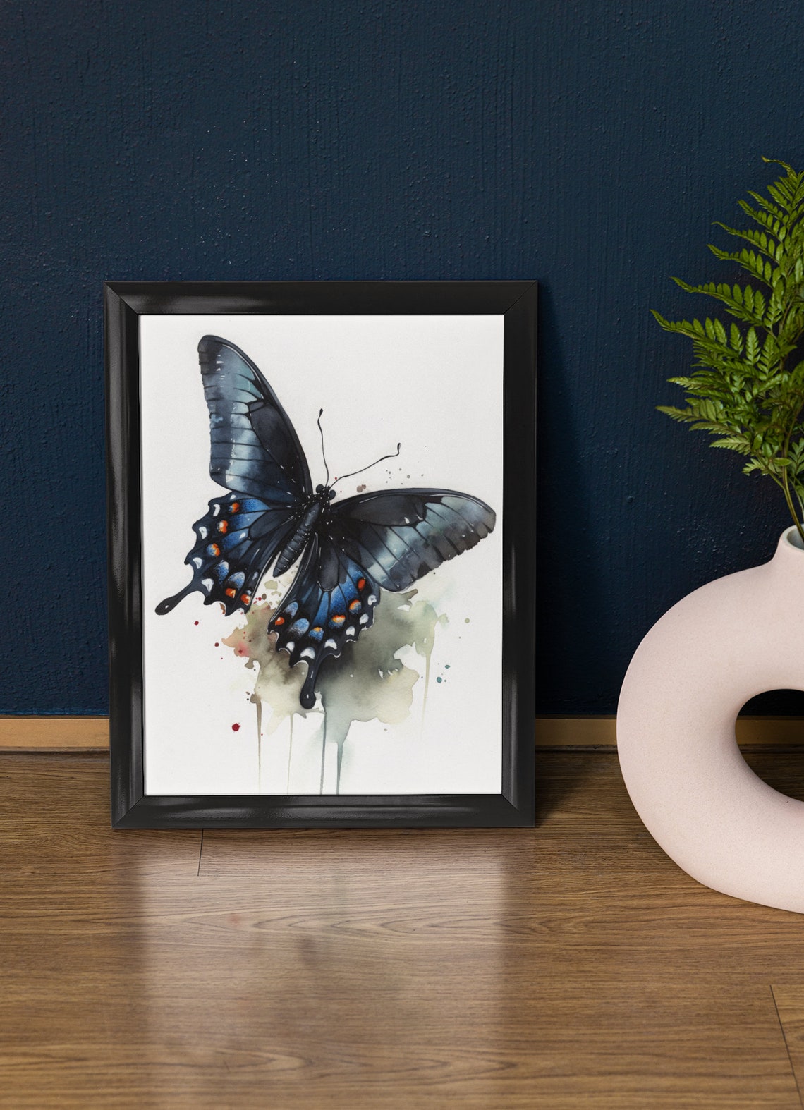 Swallowtail Butterfly Art Print Butterfly Home Dcor Watercolor Butterfly Painting Insect Wall Art Nature Lover Butterflies Artwork