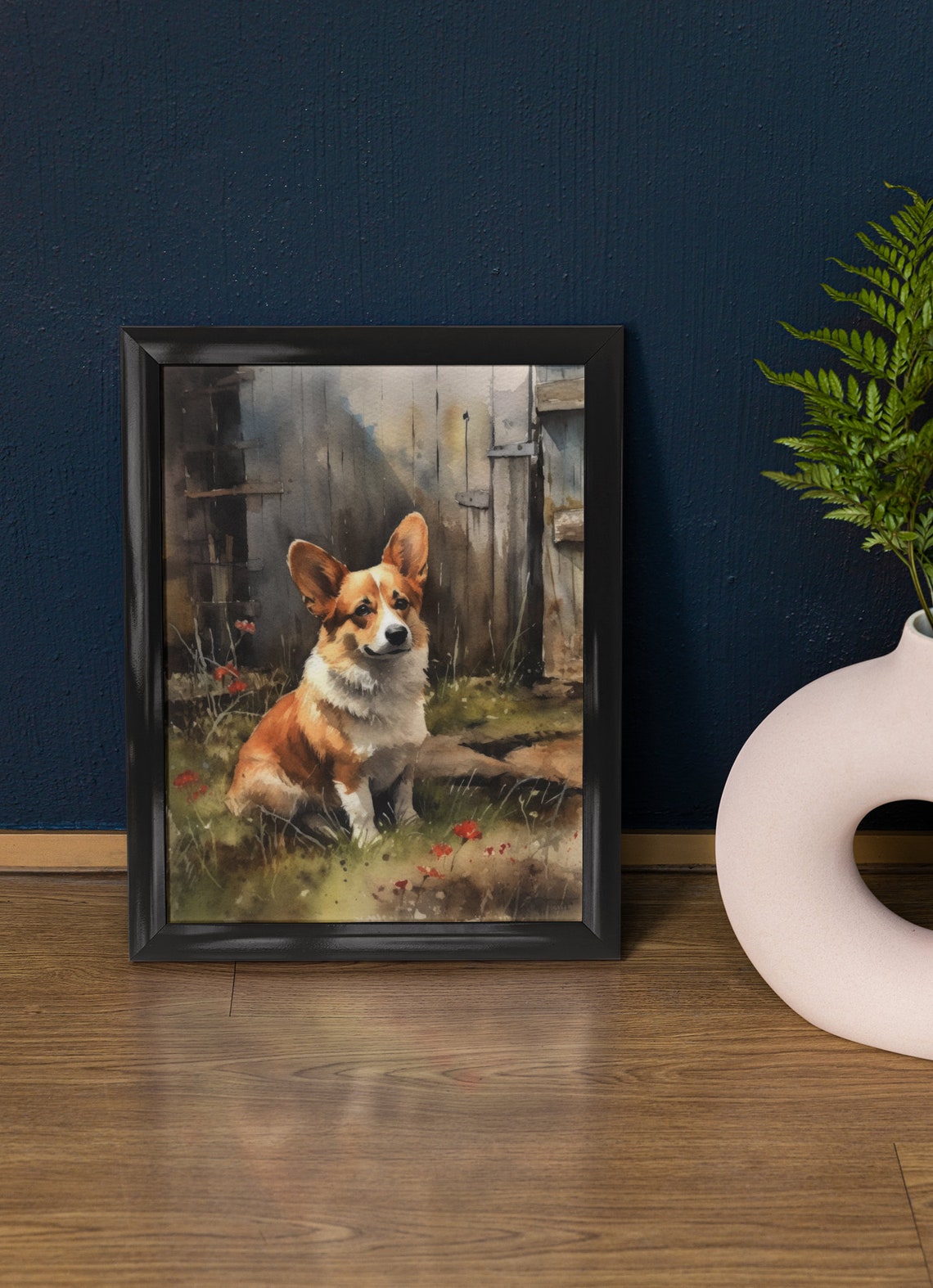 Pembroke Welsh Corgi Dog Art Print Dog Wall Art Animal Art Print Animal Art Poster Dog Lover Gift Colorful Animal Wall Art Cool Dog