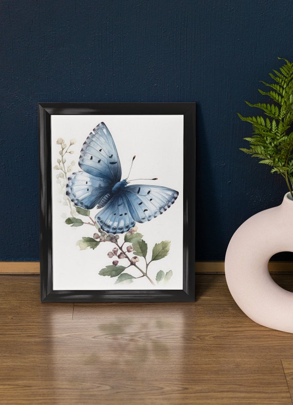 Holly Blue Butterfly Art Print Butterfly Home Dcor Watercolor Butterfly Painting Insect Wall Art Nature Lover Butterflies Artwork