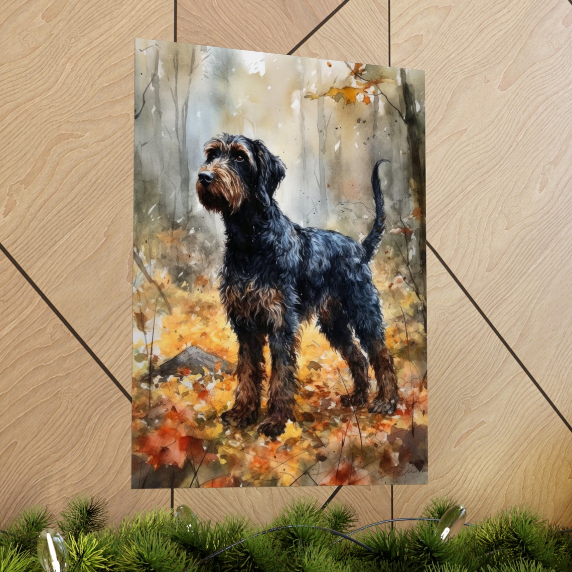 Barbet Dog Art Print Dog Wall Art Animal Art Print Animal Art Poster Dog Lover Gift Colorful Animal Wall Art Cool Dog Art - Image 2