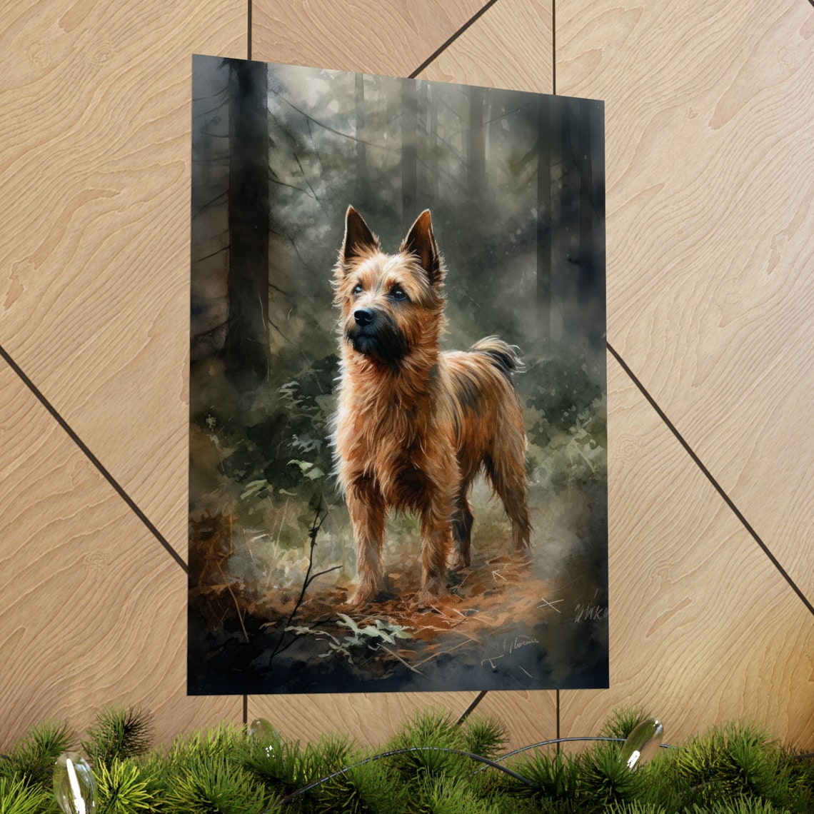 Australian Terrier Dog Art Print Dog Wall Art Animal Art Print Animal Art Poster Dog Lover Gift Colorful Animal Wall Art Cool Dog Art - Image 2