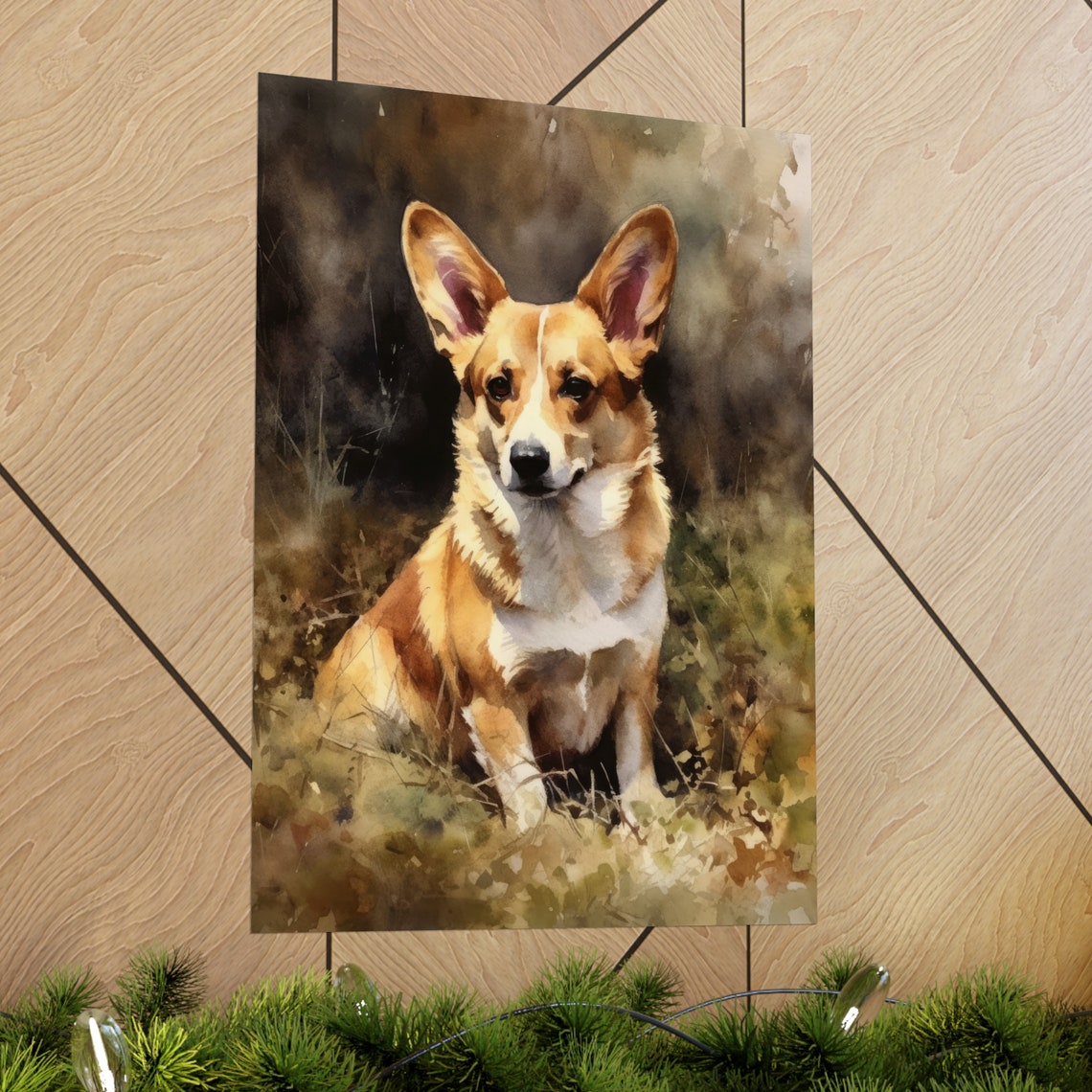 Cardigan Welsh Corgi Dog Art Print Dog Wall Art Animal Art Print Animal Art Poster Dog Lover Gift Colorful Animal Wall Art Cool Dog - Image 2