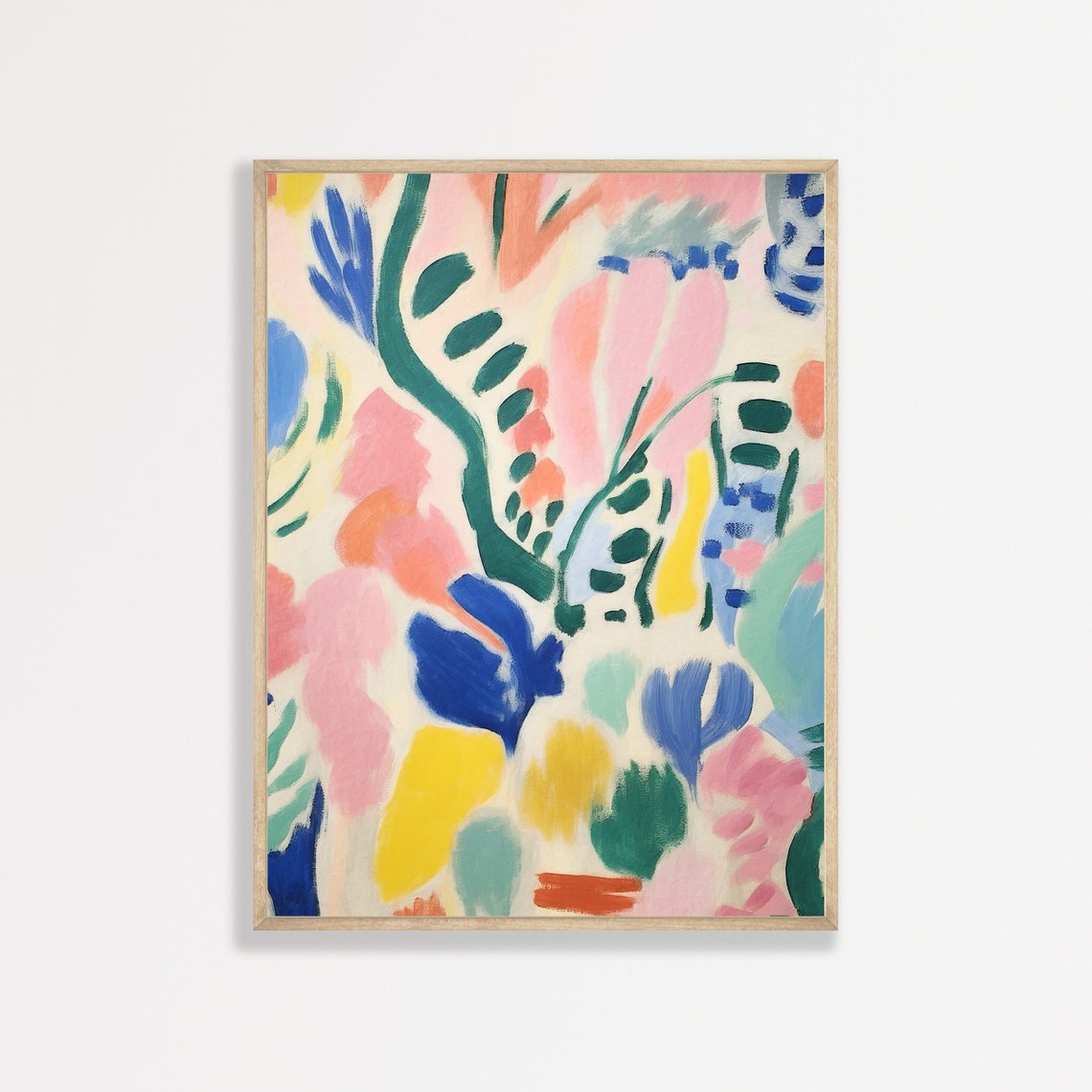 Abstract Henri Matisse Style Print Trendy Minimalist Wall Art Aesthetic Room Decor P 831