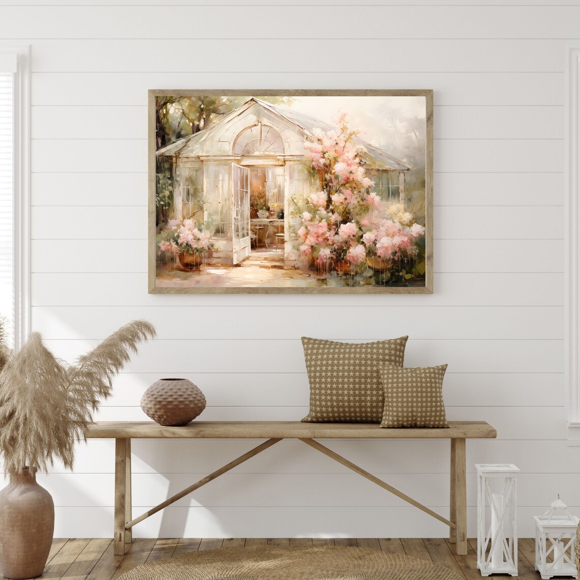 Country Garden Vintage Cottage Farmhouse Art Print - Image 2