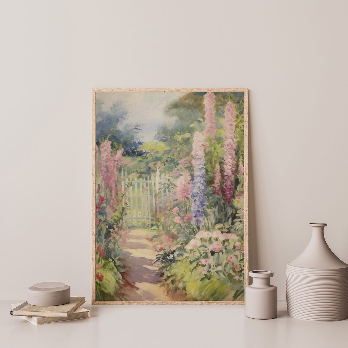 Countryside Garden Vintage Farmhouse Art Print - Image 3