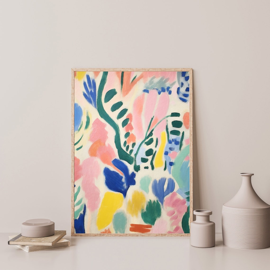 Abstract Henri Matisse Style Print Trendy Minimalist Wall Art Aesthetic Room Decor P 831 - Image 3