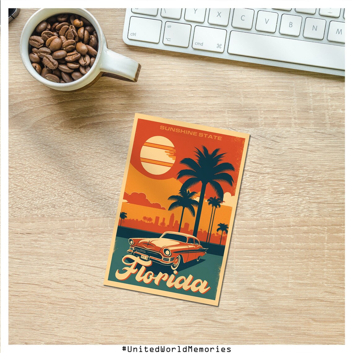 Florida Vintage Travel Poster, Sunshine State Art Print - Image 2