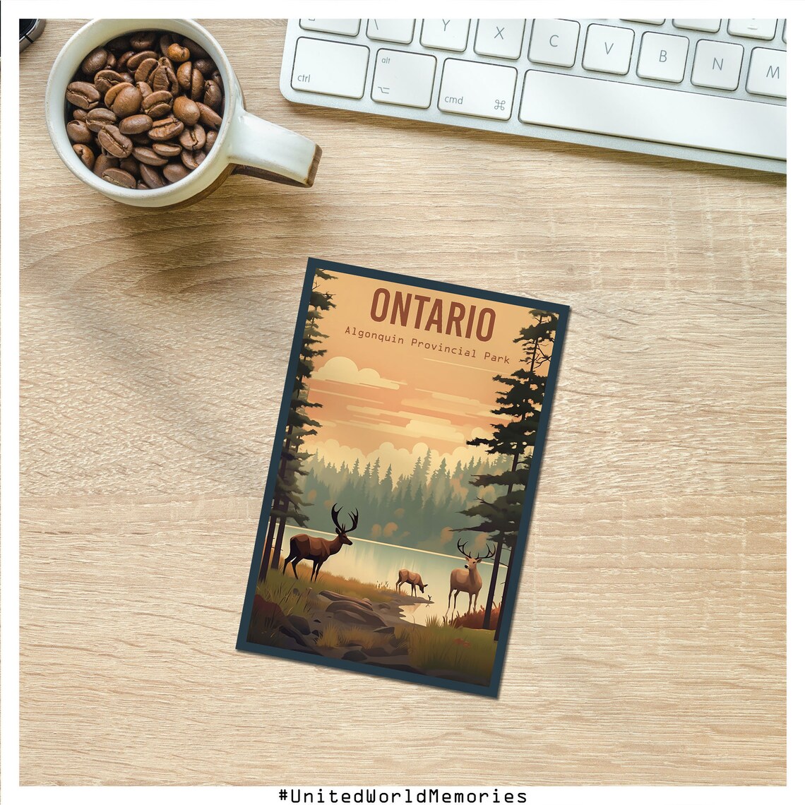 Ontario Vintage Travel Poster, Algonquin Park - Image 4