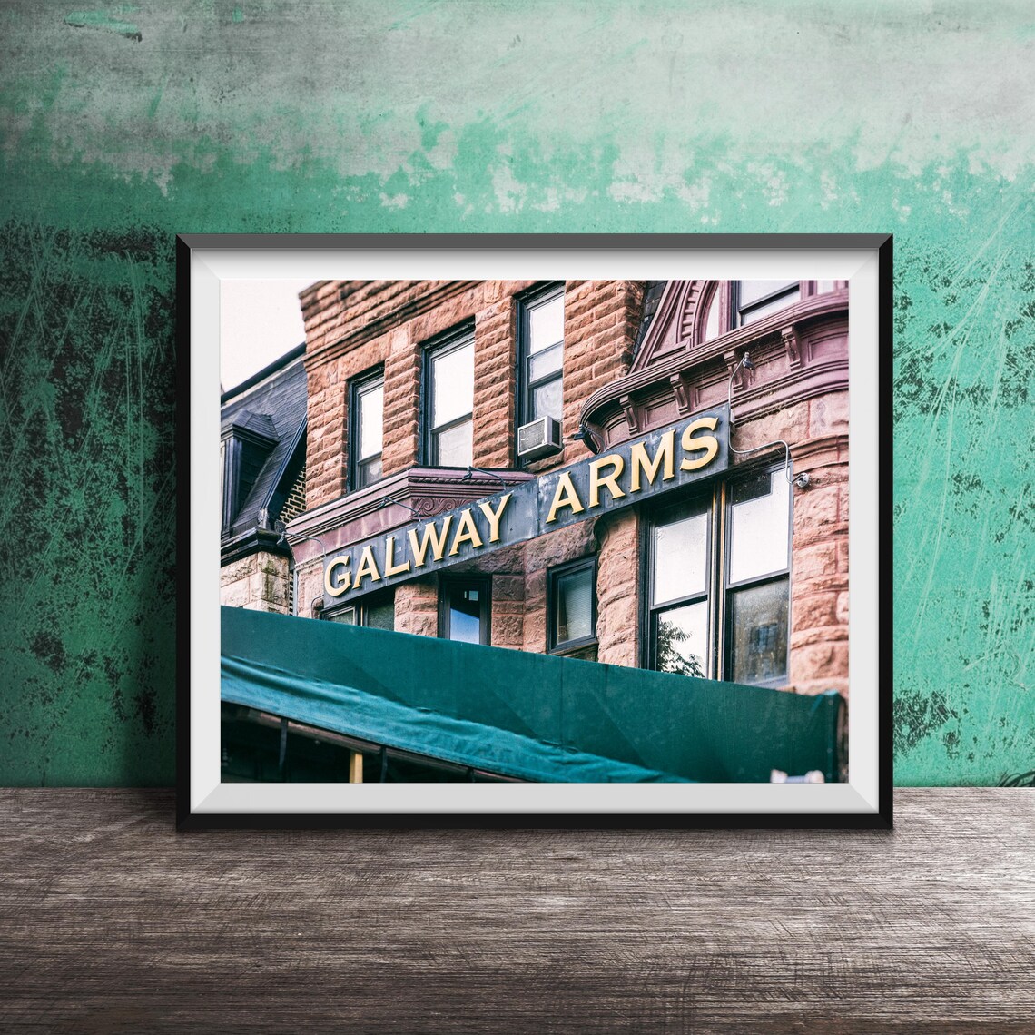 Galway Arms Chicago Lincoln Park Vintage Brick Pub Sign Photo Print - Image 3