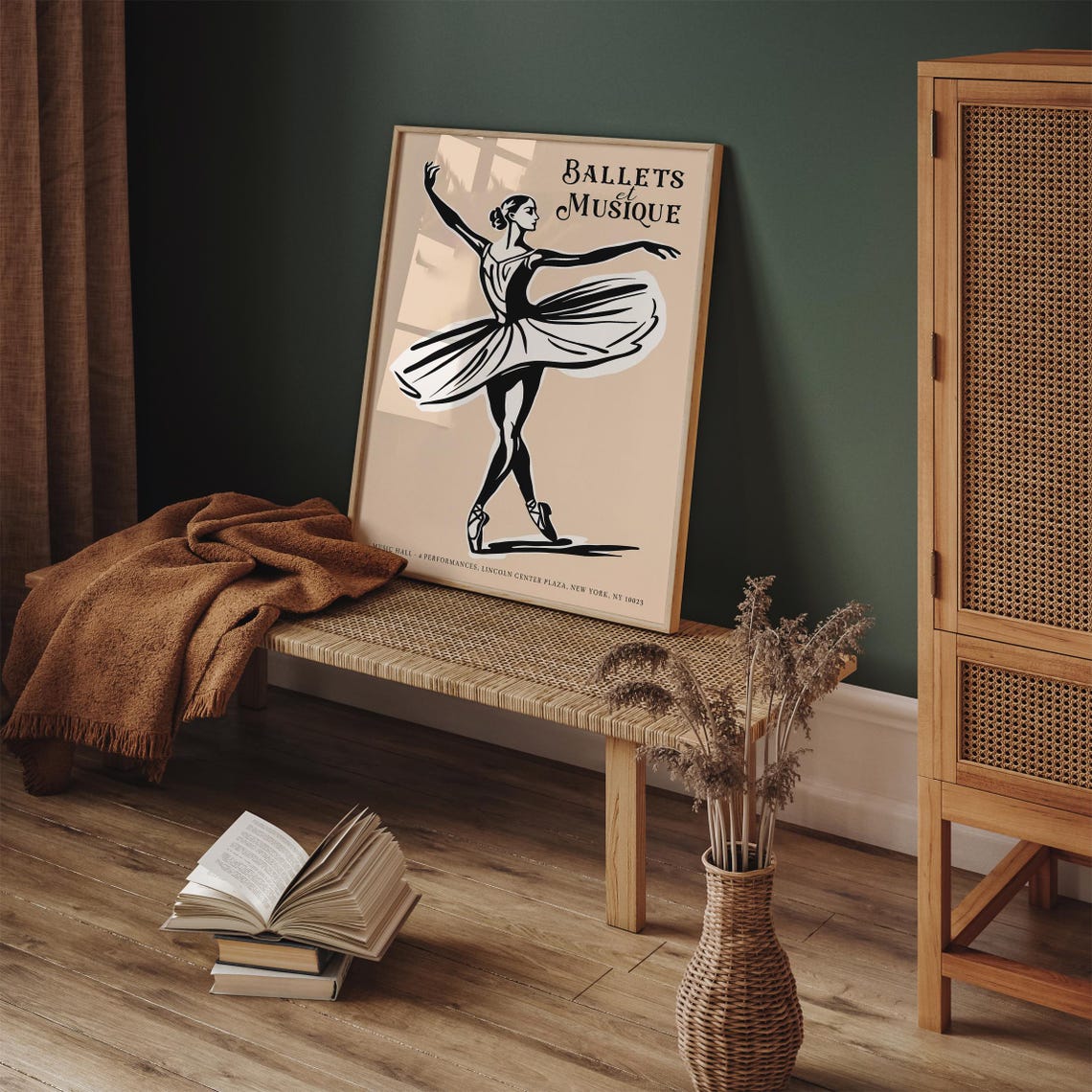 Vintage NYC Ballets et Musique Lincoln Center Ballet Dancer Poster - Image 3