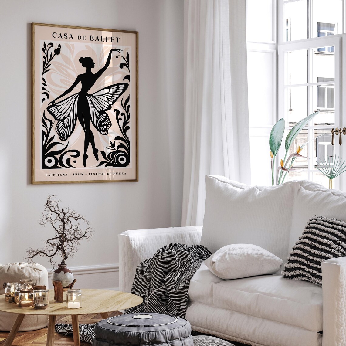 Casa De Ballet Barcelona Butterfly Wing Ballerina Dance Poster - Image 5