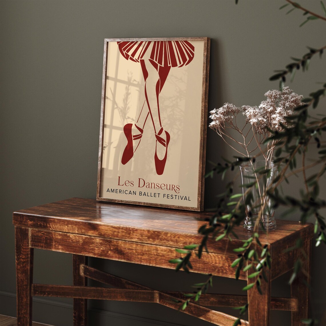 Les Danseurs American Ballet Festival Red Pointe Shoes Poster - Image 6