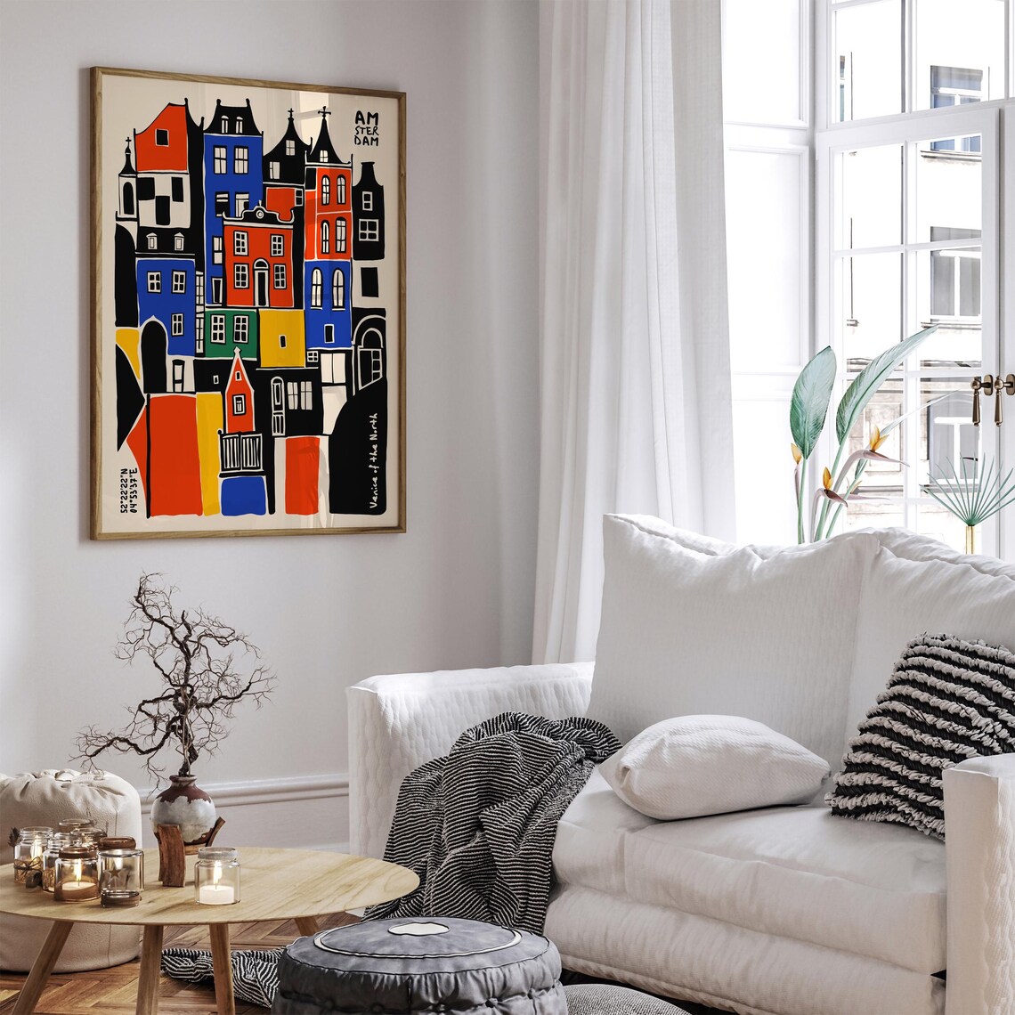 Amsterdam Canal Houses Poster Venice of the North in Bright Colors - Image 5