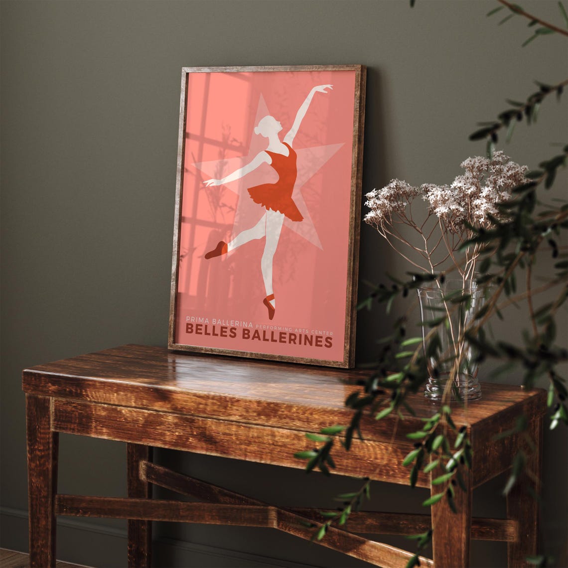 Prima Ballerina Belles Ballerines Coral Dancer Performing Poster - Image 2