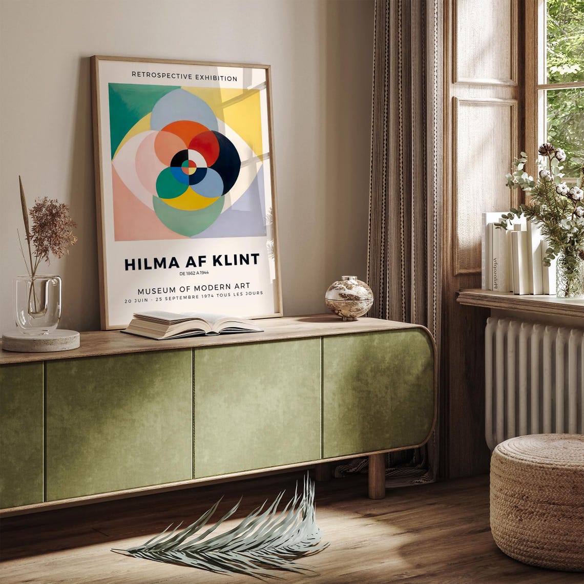 Hilma af Klint 1974 Retrospective Eye Abstract Exhibition Poster - Image 3