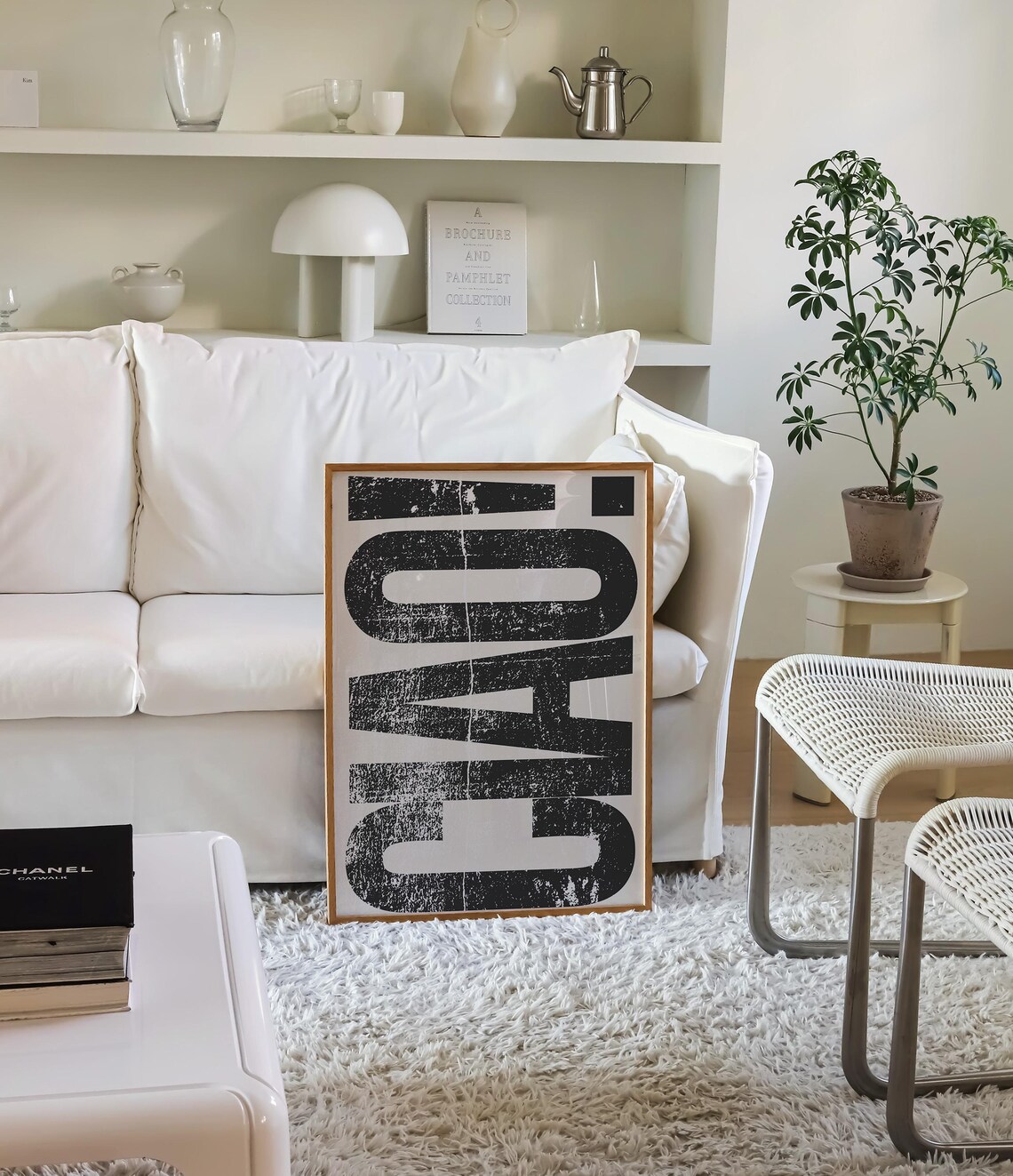Ciao Quote Print, Retro Neutral Typography Art - Image 4