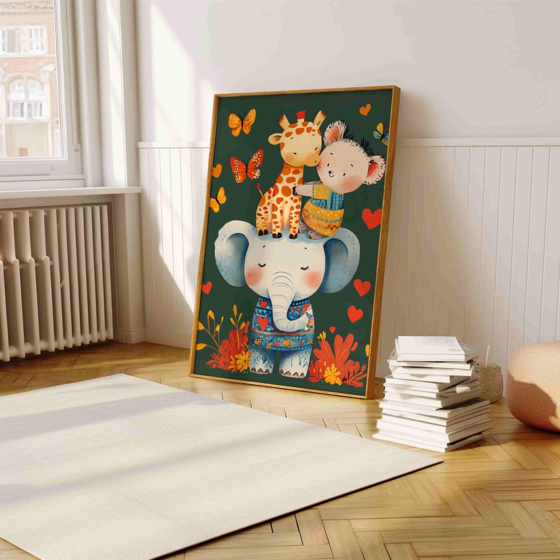 Playful Jungle Friends Print Colorful Childrens Artwork With Adorable Animal Characters Perfect For Kids Rooms - Image 5