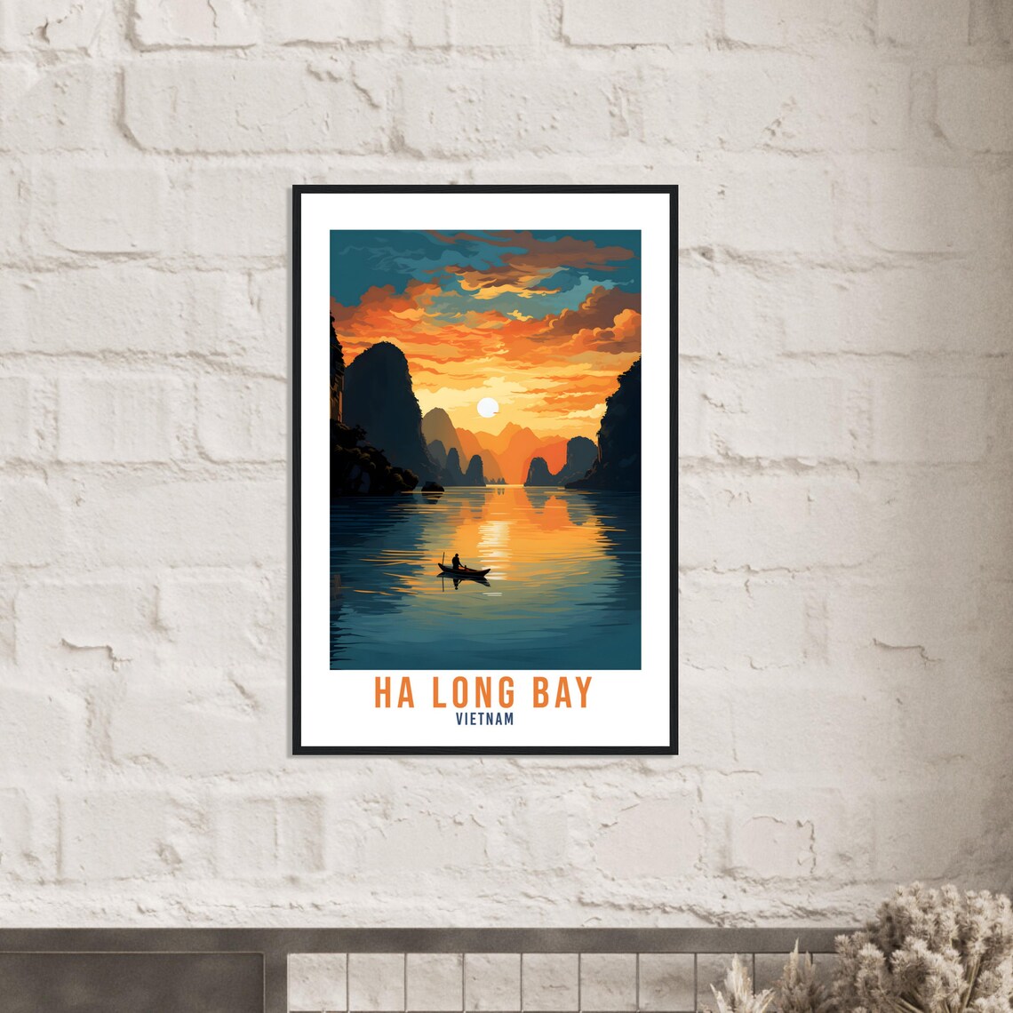 Ha Long Bay Travel Poster, Asian Wall Art Print - Image 2