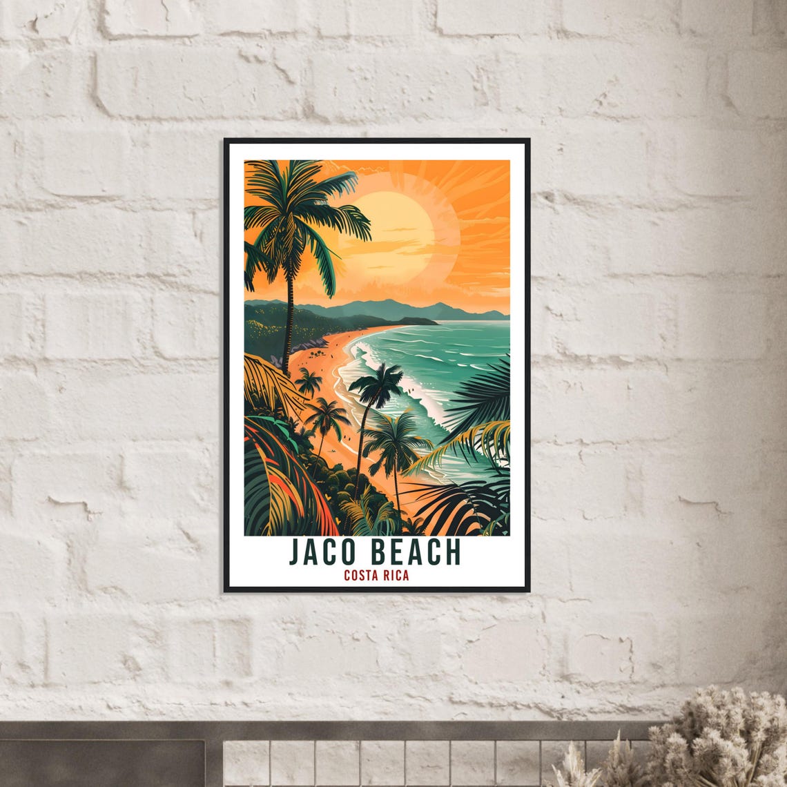 Jaco Beach Costa Rica Travel Print Wall Art Wall Hanging Home Dcor Jaco Beach Gift Summer Artwork Travel Art Costa Rica City Travel Poster - Image 2