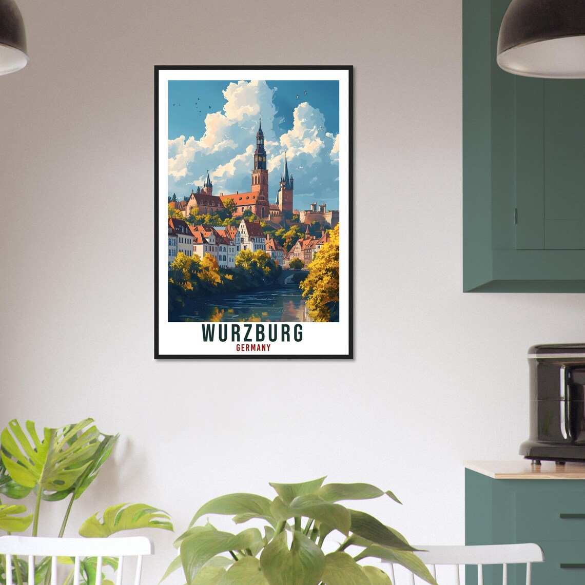 Wurzburg Travel Poster, Germany Home Decor - Image 4