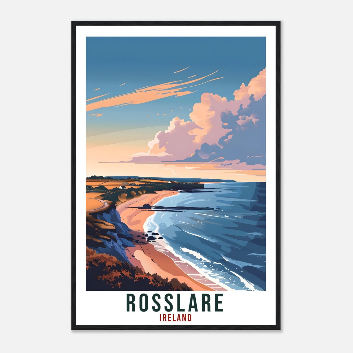 Rosslare Travel Poster, Ireland Wall Art - Image 4