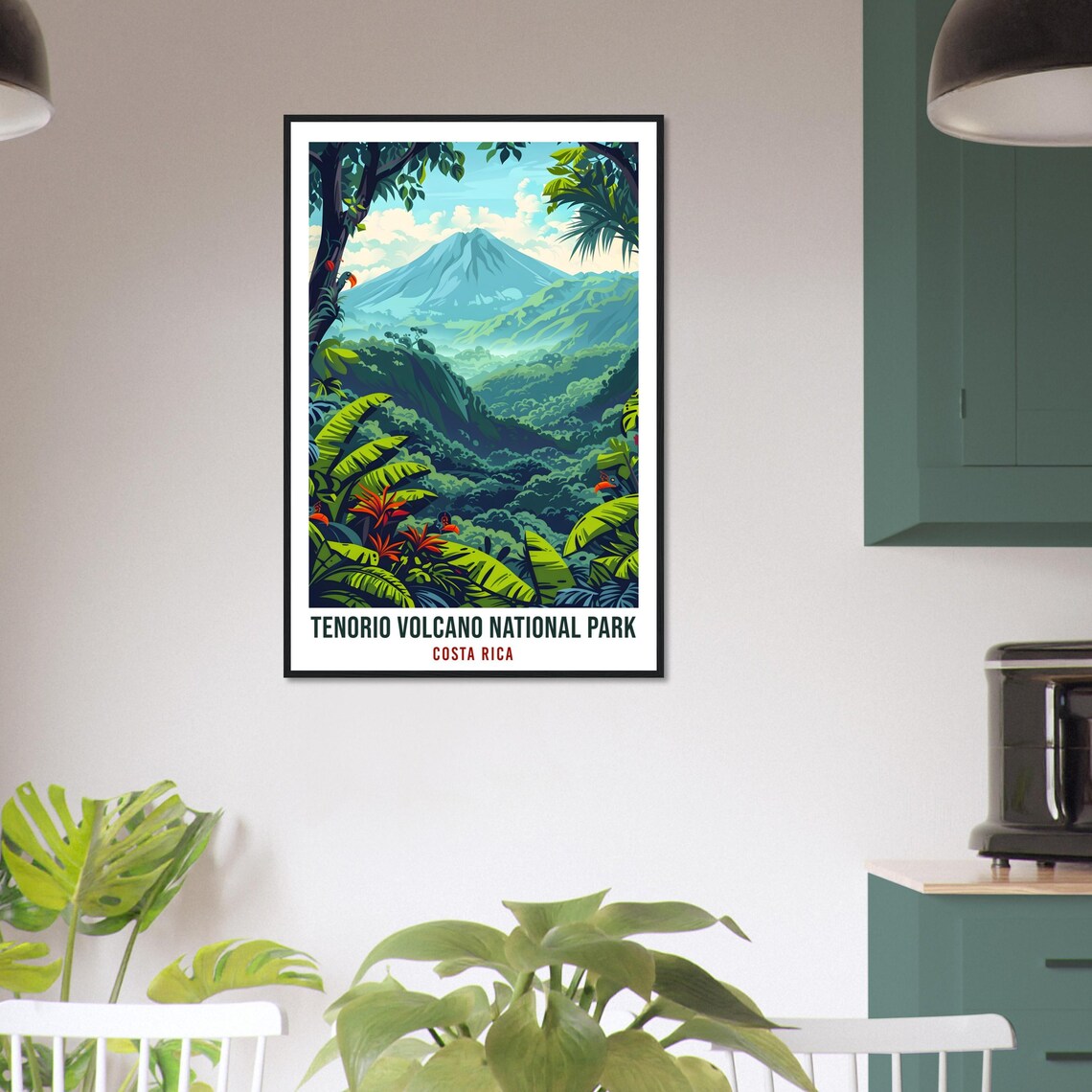 Tenorio Volcano National Park Costa Rica Jungle Travel Poster - Image 3