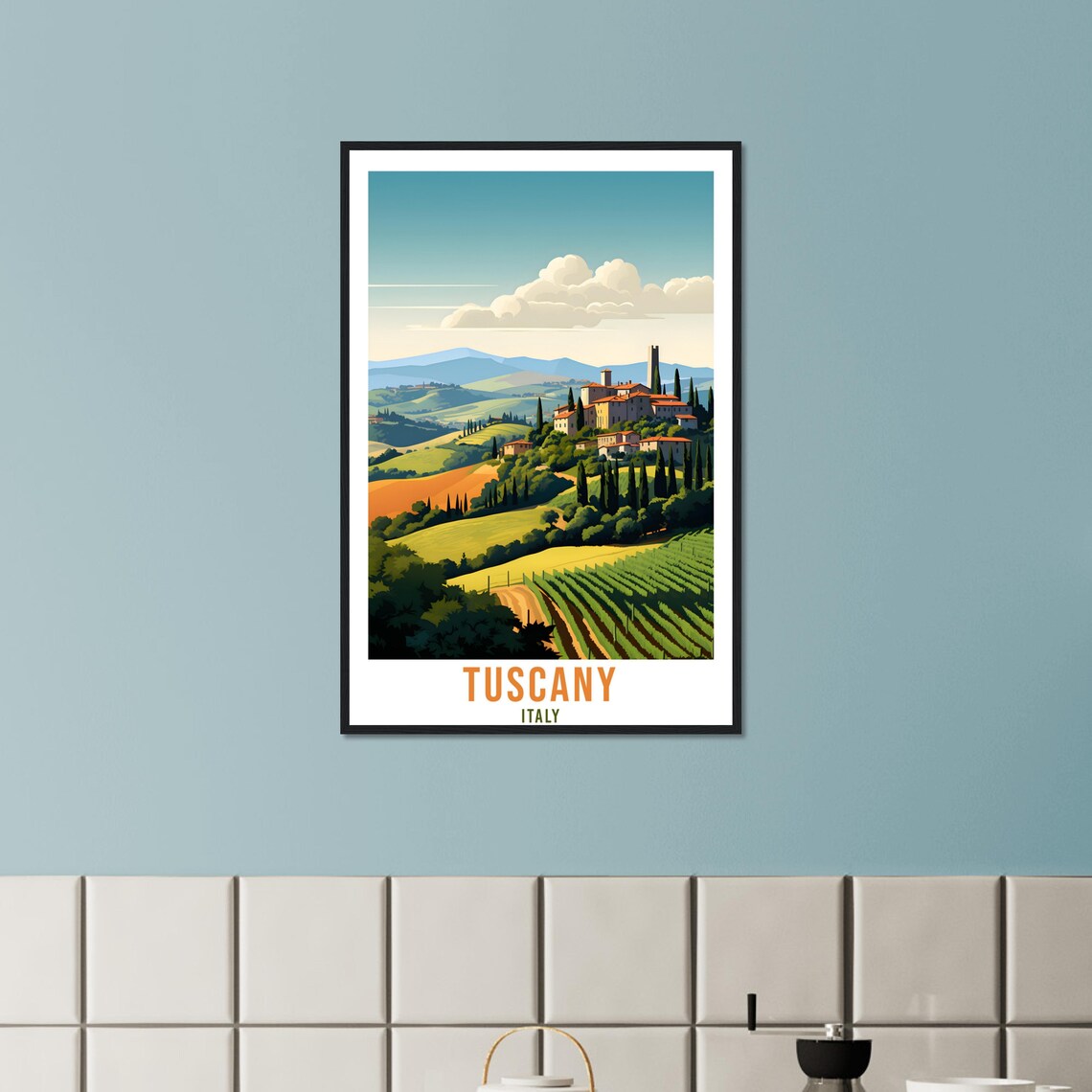 Tuscany Travel Poster, Italy Nature Landscape - Image 2