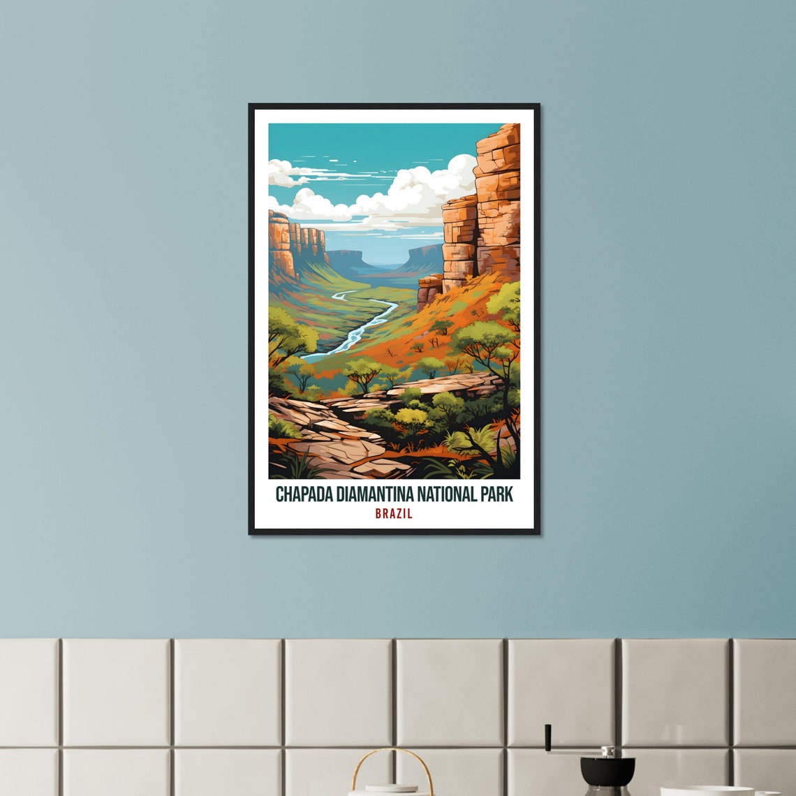 Chapada Diamantina National Park Brazil Table Mountains Canyon Poster - Image 3