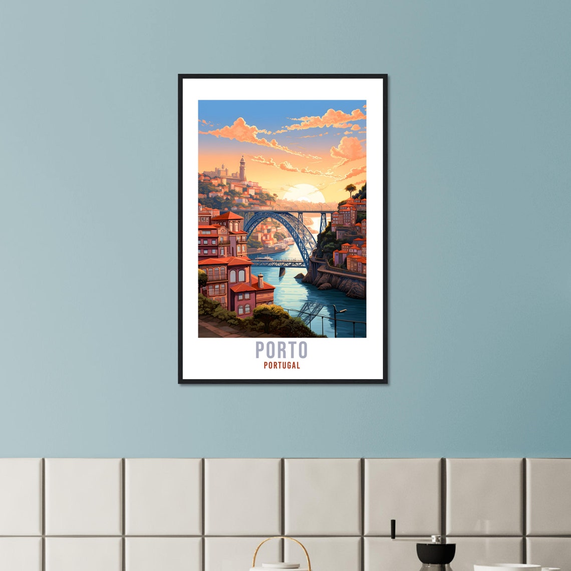 Porto Travel Print Wall Art Porto Wall Hanging Portugal Gift Porto Holiday Print Art Print Porto Travel Gift Travel Poster Porto City Art - Image 4