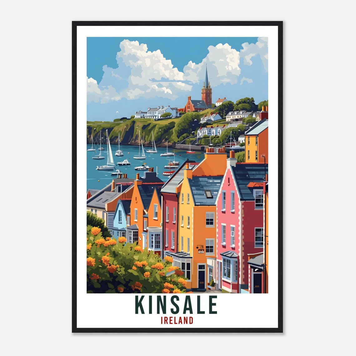 Kinsale Travel Poster, Ireland Home Decoration - Image 4
