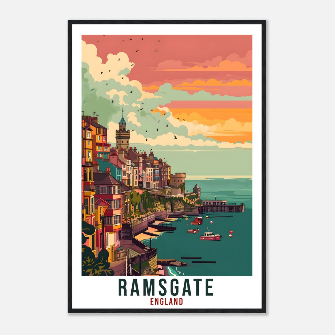 Ramsgate Travel Poster, England Wall Art - Image 4